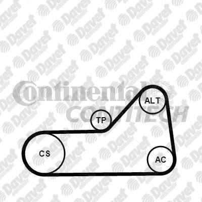CONTI 6PK1153 Kanalli Kayis Multrip Renault Master Ii Trafic Ii Opel Movano Megane